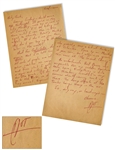 Hunter S. Thompson Autograph Letter Signed -- ...all sorts of people are after me - police, creditors, ins. companies...